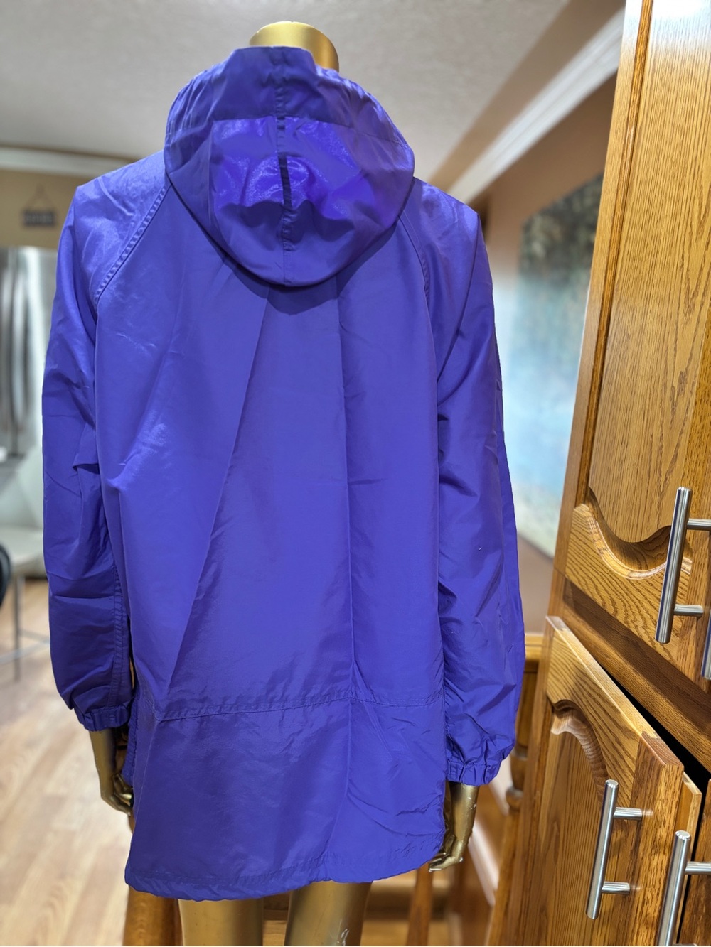 Vintage Nylon Purple Hooded Anorak Lakewood’s Bay - Picture 5 of 8